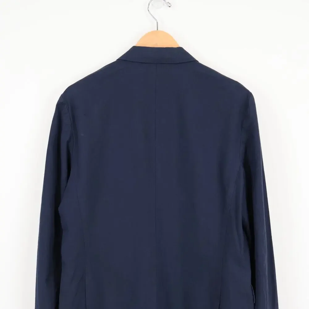J.Crew Men's Ludlow Slim Fit Unstructured Suit Jacket Linen Blend Navy 39R NWT